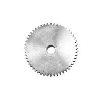 1PC Engrenage droit 1M 65/70/75T Trou brut 10mm Roue dentée 45# Matériau acier Engrenage moteur Hauteur totale 10mm(Process hole 10mm,1M 70 Teeth)