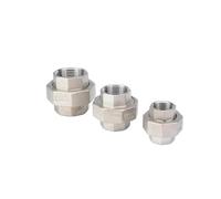 1pc Equal 1/8" BSP Female Thread 304 Stainless Steel Hex Socket Union Set Pipe Fitting Connector YZWRWRMKTB