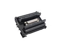 1pc EXTB-DF78S-L Cage Screw Terminals 10A300VDB9 Serial Terminal Block male female terminal block rail
