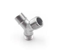 1pc EXTERNAL Y-3-WAY 2" BSP elbow Butt Adapter 304 Stainless Steel Pipe Fittings Suitable Home Piping PAJPXPCD