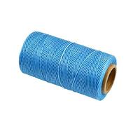 1PC Fil ciré pour la couture du cuir, fil de lin ciré pour la couture à la main en cuir Cordon de fil ciré robuste pour la couture à la main Reliure DIY Craft Cordon de fil ciré 260m (bleu clair)