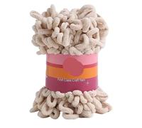 1pc Fil de Polyester Doigts Boucles Tissé à la Main Épais for Le Tricot et le Crochet DIY Couverture Fournitures d'Artisanat de Tricot DIY(Color-3)