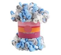 1pc Fil de Polyester Doigts Boucles Tissé à la Main Épais for Le Tricot et le Crochet DIY Couverture Fournitures d'Artisanat de Tricot DIY(Color-17)