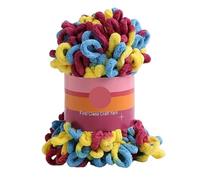 1pc Fil de Polyester Doigts Boucles Tissé à la Main Épais for Le Tricot et le Crochet DIY Couverture Fournitures d'Artisanat de Tricot DIY(Color-24)