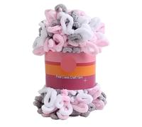 1pc Fil de Polyester Doigts Boucles Tissé à la Main Épais for Le Tricot et le Crochet DIY Couverture Fournitures d'Artisanat de Tricot DIY(Color-10)