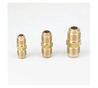 1pc Fit Tube OD 1/8" 3/16" 1/4" 5/16" 3/8" 1/2" 5/8" Straight UNF Thread Brass SAE 45 Degree Pipe Fitting Adapters Connectors 229PSI(6)