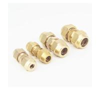 1PC Flare Fit Tube O/D 10mm Brass Connector Fitting With Nuts Refrigeration Air Conditioner