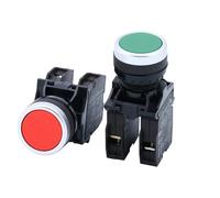 1Pc Flat Head ButtonSWITCH AUTOMATIC RESET NO+NC 690V 10A LA42P-11 22mm Mounting NWPNLXEA(Rot)