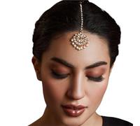 1pc Forehead Chain Women Wedding Jewelry Rhinestone Headband Hair Accessories Bride pour la mode(Gold)