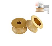 1Pc Fraise DiamantéE Pour Bord ExtéRieur,75mm Meule DiamantéE BraséE Sous Vide Bord Demi-Rond Profilé De Bordure Pour Profilé En Pierre Main Meule DiamantéE Grit,Disque De Meulage Diamanté (35mm)