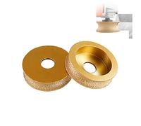 1Pc Fraise DiamantéE Pour Bord ExtéRieur,75mm Meule DiamantéE BraséE Sous Vide Bord Demi-Rond Profilé De Bordure Pour Profilé En Pierre Main Meule DiamantéE Grit,Disque De Meulage Diamanté (15mm)