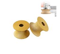 1Pc Fraise DiamantéE Pour Bord ExtéRieur,75mm Meule DiamantéE BraséE Sous Vide Bord Demi-Rond Profilé De Bordure Pour Profilé En Pierre Main Meule DiamantéE Grit,Disque De Meulage Diamanté (45mm)