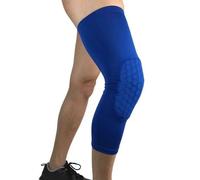 1pc Genouillères De Sport Attelle De Compression Volley-Ball Basket-Ball Genouillère Pour L'entraînement De Gymnastique Genouillère Protecteur Football Protège-Tibia - Type 1pc-Blue-L