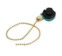 1pc GOLDEN 3 Position 4wire 3A 250VAC 6A 125VAC Ceiling Fan Light Pull Chain Speed Control Switch RNUMLIGH