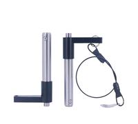 1pc Goupille de dégagement rapide en forme de L, poignée en acier inoxydable, bouton et axe à roulement à billes, Diamètre 10mm, Longueur de serrage 40mm