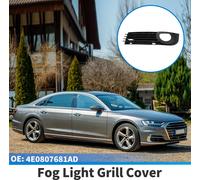1Pc Grille De Feu Antibrouillard Pour Audi A8 D3 2005-2007 En Abs Durable Noir Couvercle InfšŠrieur Avant Gauche Du Feu Antibrouillard