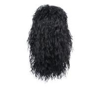 1pc hommes années 70 80 Style Rocker Punk longue perruque bou avec frange mulet for la journée scolaire