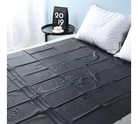 1PC Housse de lit Noire imperméable et résistante à l’Huile, 130x220cm