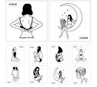 1pc Imperméable Papillon Tatouage Autocollants Figure Jetable Décalcomanie Transfert D'eau Temporaire Tatouage Bras Jambe Beauté Autocollants
