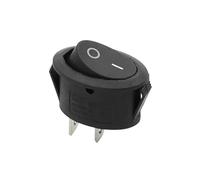 1pc KCD1 25 * 16.5mm Round Rocker Switch 2/3 Pin SPST 6A/250VAC(2D2P-Black)