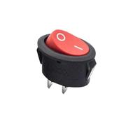 1pc KCD1 25 * 16.5mm Round Rocker Switch 2/3 Pin SPST 6A/250VAC(2D2P-Red)
