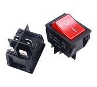1pc KCD4-201 ON OFF 30A/250V 16A/250V 4 broches T85 interrupteur à bascule avec lumière 12V 24V 110V 220V 380V(Blue,30A 250V)