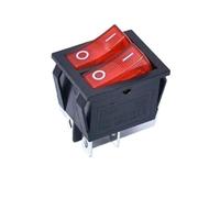 1pc KCD4 Boat Rocker Switch 4Pin 2-way 2-position 15A 250V 31 * 25.5mm red Controls Switches