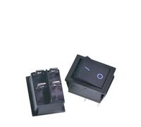 1pc KCD4 Interrupteur à bascule ON-OFF 4 broches / 6 broches avec interrupteur de lampe 10A 250V 31x25mm Interrupteur d'alimentation Équipement électrique(Black - 4 Pin)