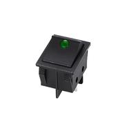 1pc KCD4 Interrupteur à bascule type de navire Interrupteur à bascule bouton d'alimentation 4/6PIN lumière rouge lumière verte 31x25mm16A/30A 250v ON-OFF/ON-OFF-ON(GREEN)