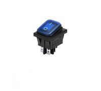 1PC KCD4 Switch Rocker Switch Power Switch 2 position4 Pins self-locking 16A 250VAC/ 20A 125VAC NWPNLXEA(Blau)