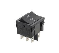 1PC KCD5 21x24mm 21 * 24mm Rocker Switches Kit 4 Pin 6Pin 2/3 Position 6A/12A 250VAC ON-OFF ON-OFF-ON(3D6P-Black)