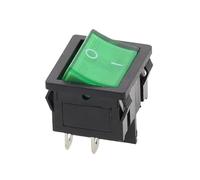1PC KCD5 21x24mm 21 * 24mm Rocker Switches Kit 4 Pin 6Pin 2/3 Position 6A/12A 250VAC ON-OFF ON-OFF-ON(2D4P-Green-LED)