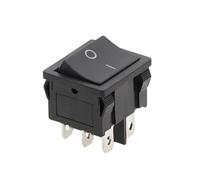 1PC KCD5 21x24mm 21 * 24mm Rocker Switches Kit 4 Pin 6Pin 2/3 Position 6A/12A 250VAC ON-OFF ON-OFF-ON(2D6P-Black)