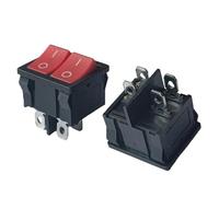 1pc KCD5 4PIN 24X21MM Double Interrupteur à Bascule O-Panneau Interrupteur d'Alimentation Interrupteur à Bouton-Poussoir Interrupteur à Bascule 6A 250V AC/10A 125V AC