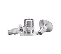 1pc KF16 Vacuum to 3/4" BSPT Male Thread Stainless Steel Flange Pipe Hex Pipe Fitting ICYJRFHLTF