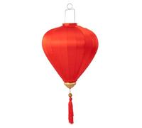 1pc Lanternes en Soie avec Gland, 12 Pouces Lanternes du Nouvel an Chinois avec Bague Suspendue, Lanternes japonaises au Vietnam pour la fête de Patio extérieur de fête de Festival, Rouge