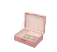 1PC, Large Capacity Jewelry Storage Box,For Home Or Travel Pour Les Voyages, Le Lavage(Pink)