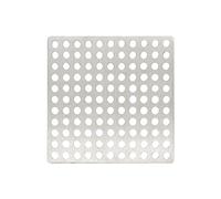 1PC Le sol en acier inoxydable drains de couverture nette de douche carrée du trou de douche du trou de drainage filtrant capteur de cheveux for la cuisine de salle de bain ( Color : 11.5x11.5cm )