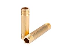 1pc Length 100mm 1/2" BSP Male Thread Brass Nipple Pipe Fitting Connector Long Coupling Joint