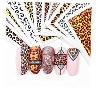 1pc Leopard Nail Art Sticker Charm Wraps Animaux Nails Decal Transfert Curseur Mesdames Manucure Décoration Accessoires