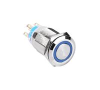 1pc/lot 19mm 1NO1NC Ring Power Led Illuminated Light Momentary Self-locking Push Button Switch NWPNLXEA(Ring Black housing,3V)
