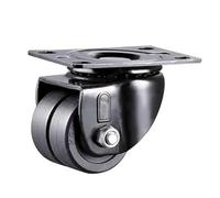 1pc Low Center Of Gravity Casters With Double Row Wheels,1.6inch FOR Heavy Maching High Load Bearing Wear-Resistant Mute(Fixed castor,2 inch)
