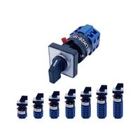 1pc,LW26-10A Single Hole Mounting Size 16.2mm 1/2/3/4 Poles Rotary Cam Switch Changeover Selector Power Control NWPNLXEA(Customize,3P-12 Terminals)