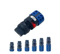 1pc, LW26-20S Single Hole Mounting Size 22mm Rotary Cam Switch 20A Changeover Main Selector YMW26 NWPNLXEA(6P-01)