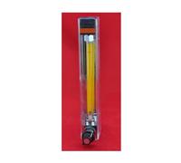 1pc LZB-6, débitmètre à rotamètre en verre avec vanne de régulation for liquide et gaz. Connecteur, il peut régler le débit(LZB-DK100)