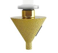 1pc M10/M14 filetage diamant biseauté chanfrein foret carrelage chanfrein cône céramique carrelage trou ouvre tête de meulage 38/50mm(M10 50mm)