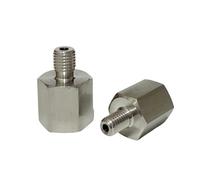 1pc M14x1.5 Metric Female To 1/8" BSPP Male 304 Stainless Steel High Pressure Pipe Fitting Adapter
