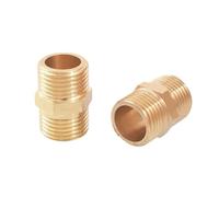 1pc M18x1.5 Metric Male to Male Thread Brass Hex Nipple Pipe Fitting Equal Connector Adapter