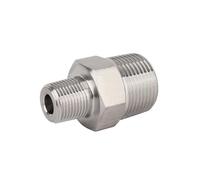 1PC M18x1.5 to M24x1.5 Metric Male Thread 304 Stainless Steel High Pressure Hex Nipple Pipe Fitting