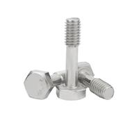 1pc M5/M6/M8/M10/M12/M14/M16 Vis de verrouillage à tête hexagonale à demi-filetage en acier inoxydable, M6x60mm